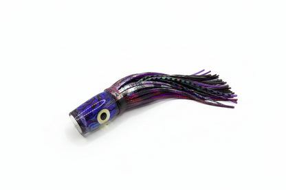 Purple 7 Inch Double Skirt Big-eye Resin Lure
