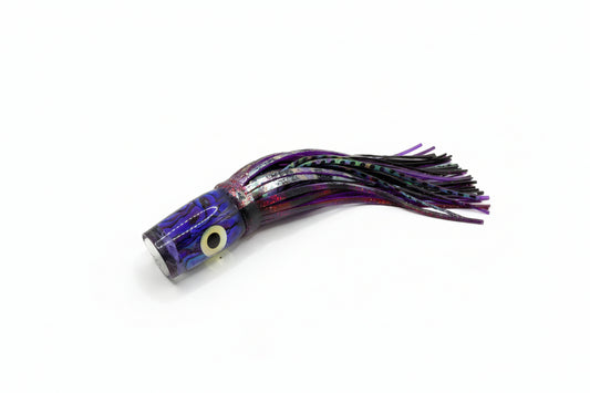 Purple 7 Inch Double Skirt Big-eye Resin Lure