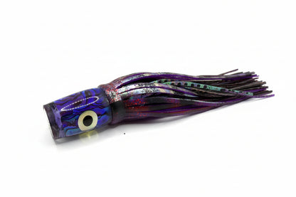 Purple 7 Inch Double Skirt Big-eye Resin Lure