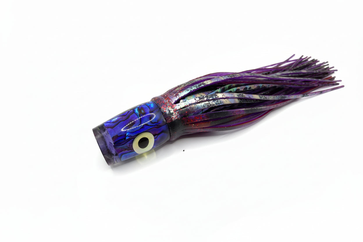 Purple 7 Inch Double Skirt Big-eye Resin Lure